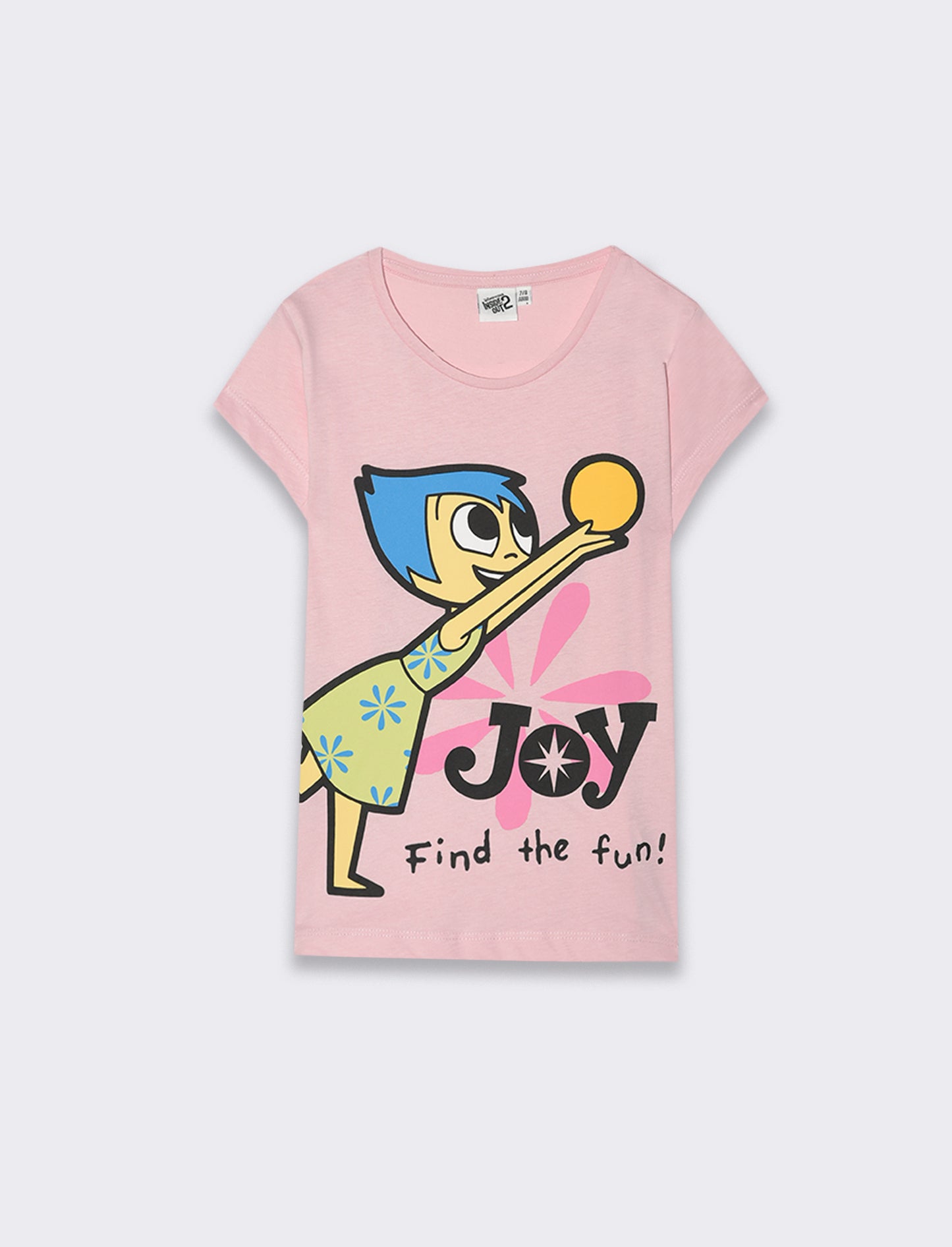 T-shirt Inside Out da bambina - Rosa