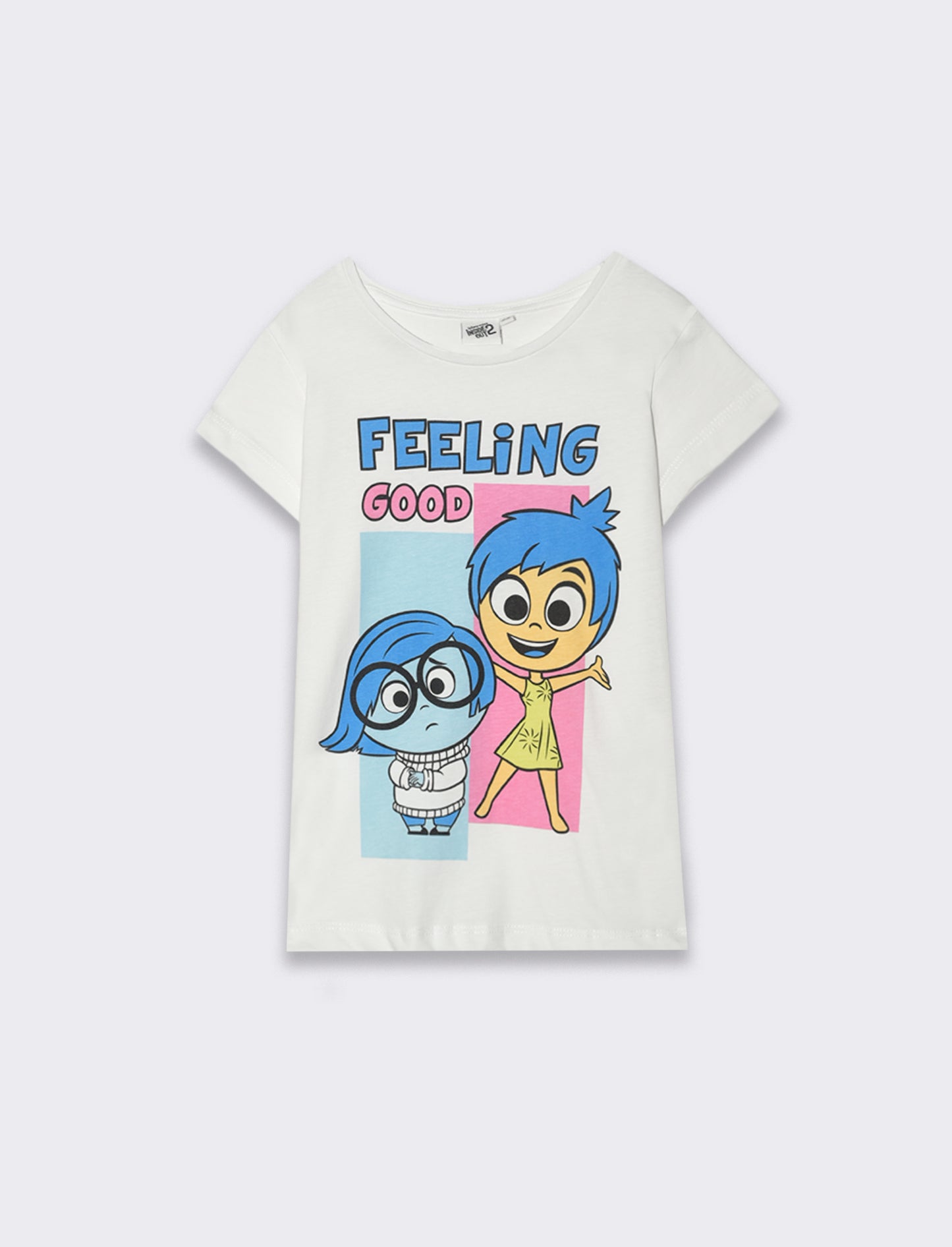 T-shirt Inside Out da bambina - Bianco