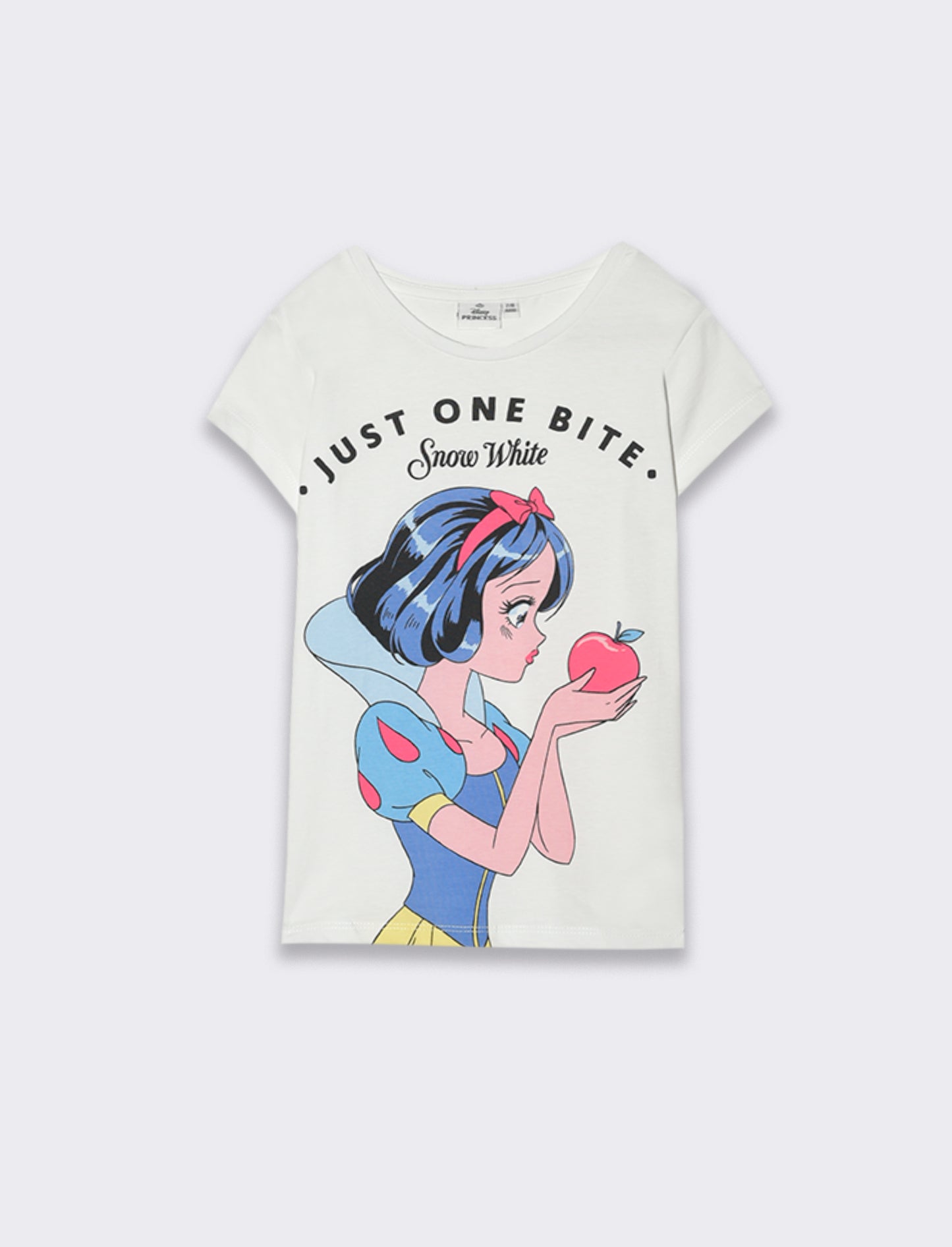 T-shirt Biancaneve da bambina - Bianco