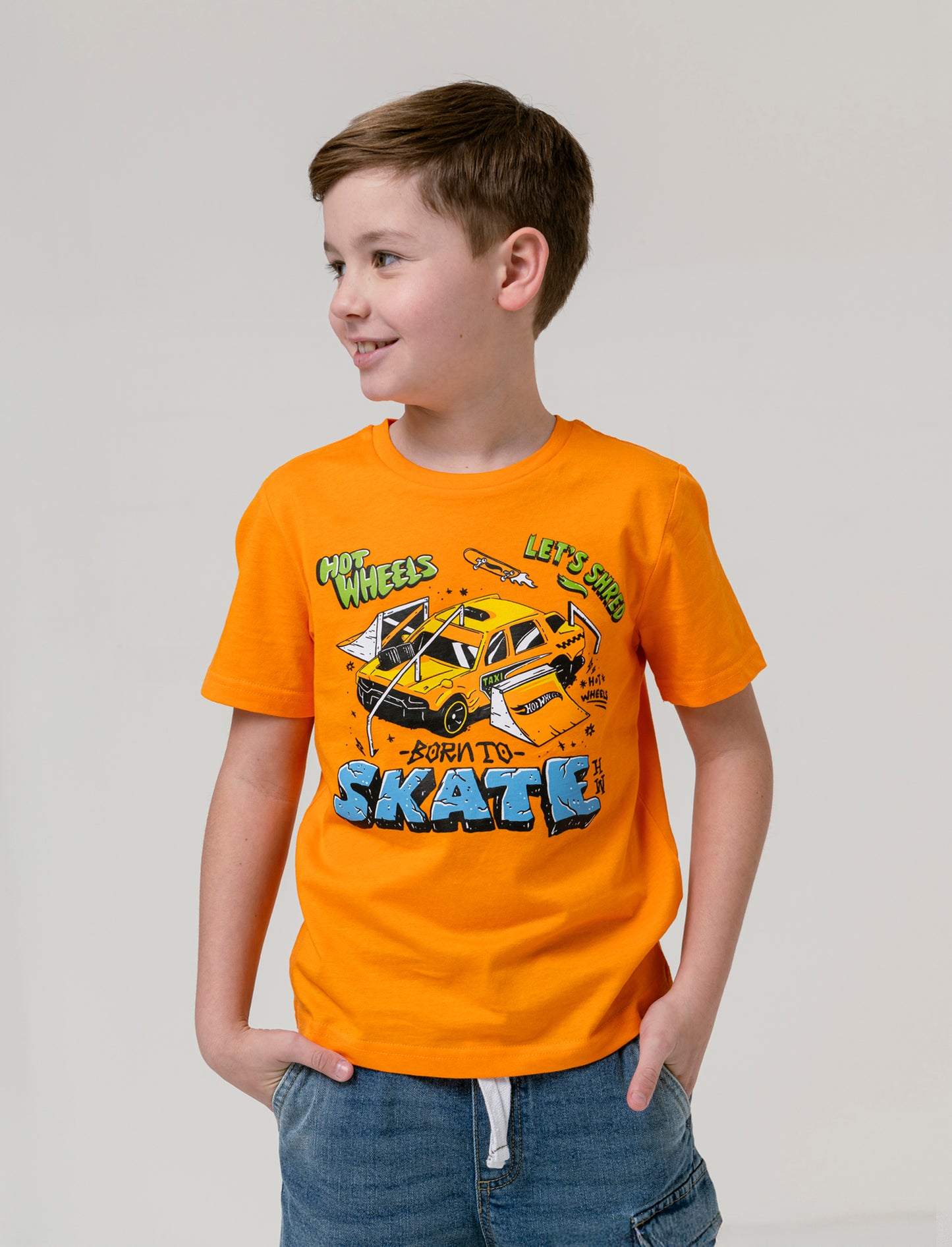 Magliette con stampe Mattel da bambino - Arancio