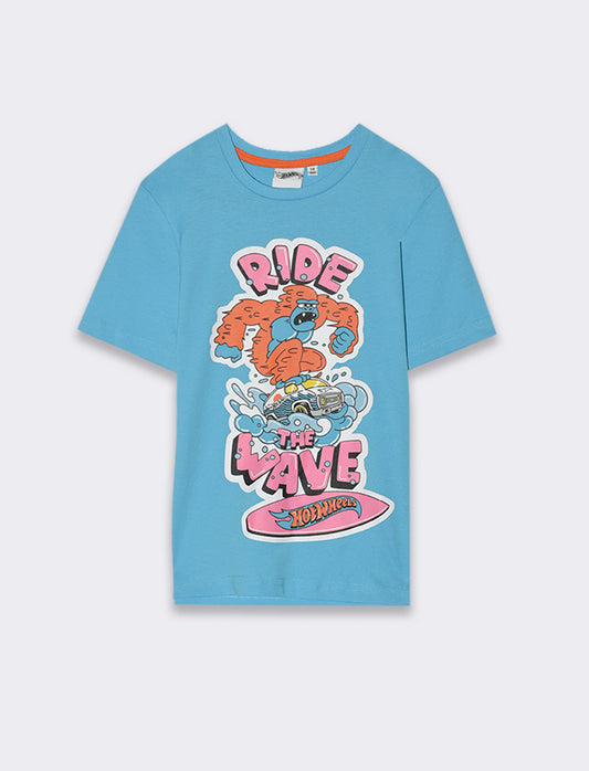 Magliette con stampe Mattel da bambino - Azzurro