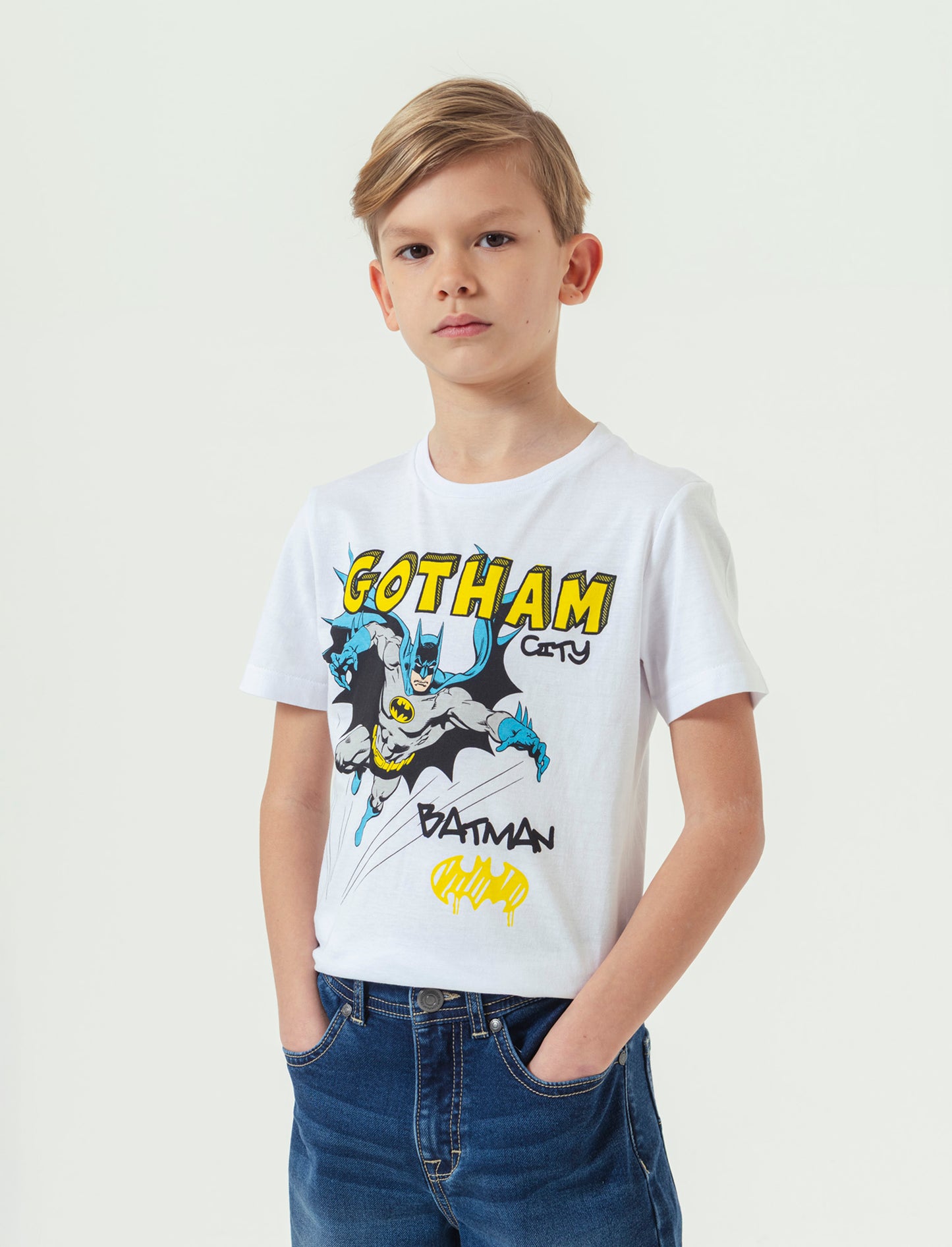 T-shirt con stampa Batman da bambino - var 1