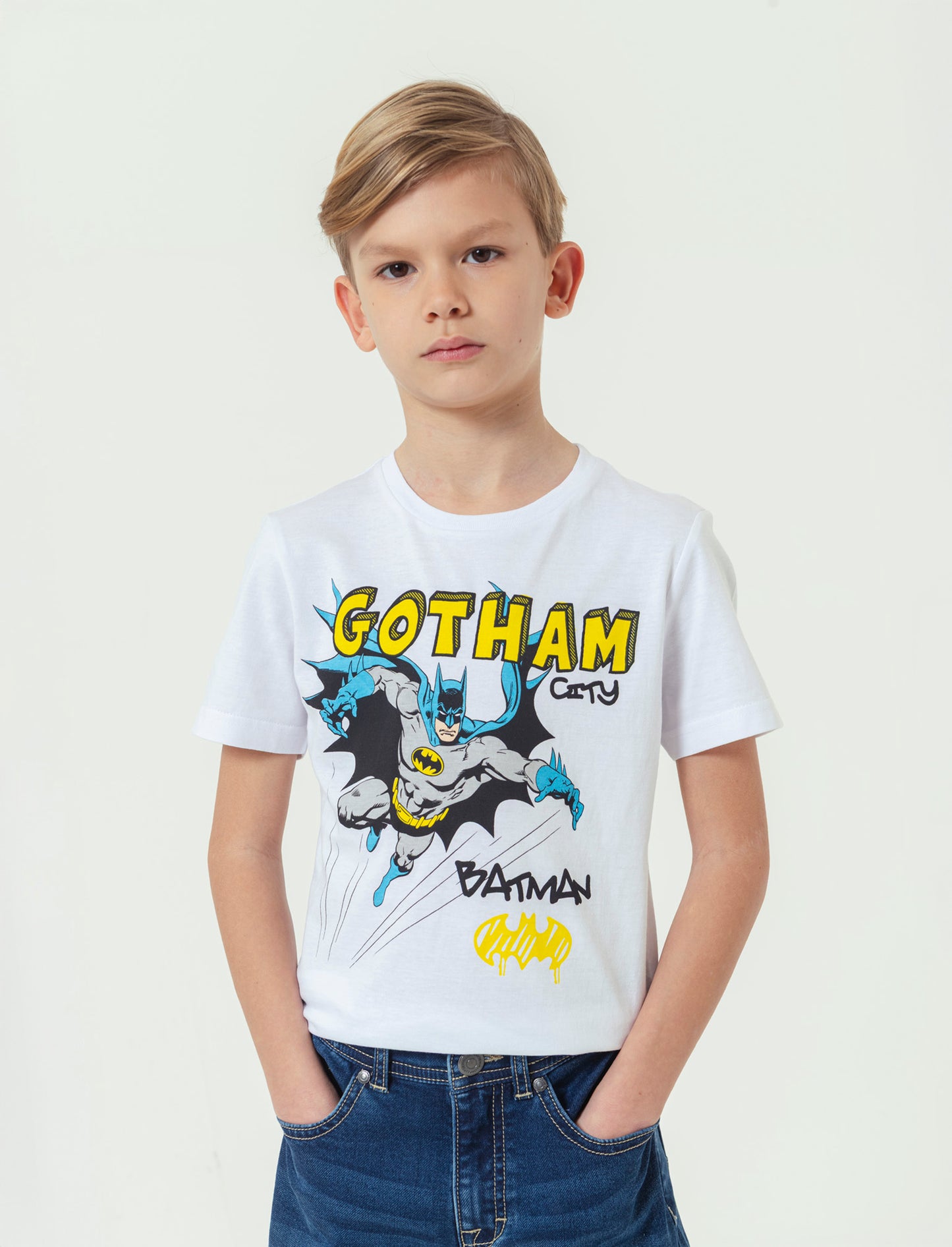 T-shirt con stampa Batman da bambino - var 1