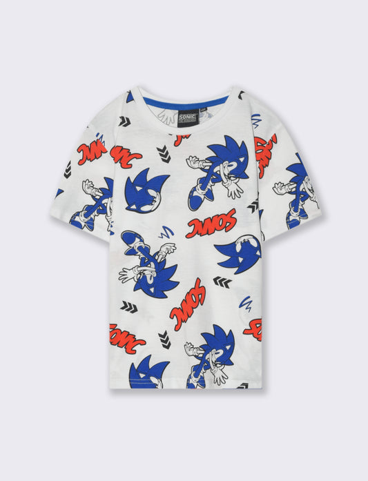 T-shirt con stampa Sonic da bambino - Fantasia