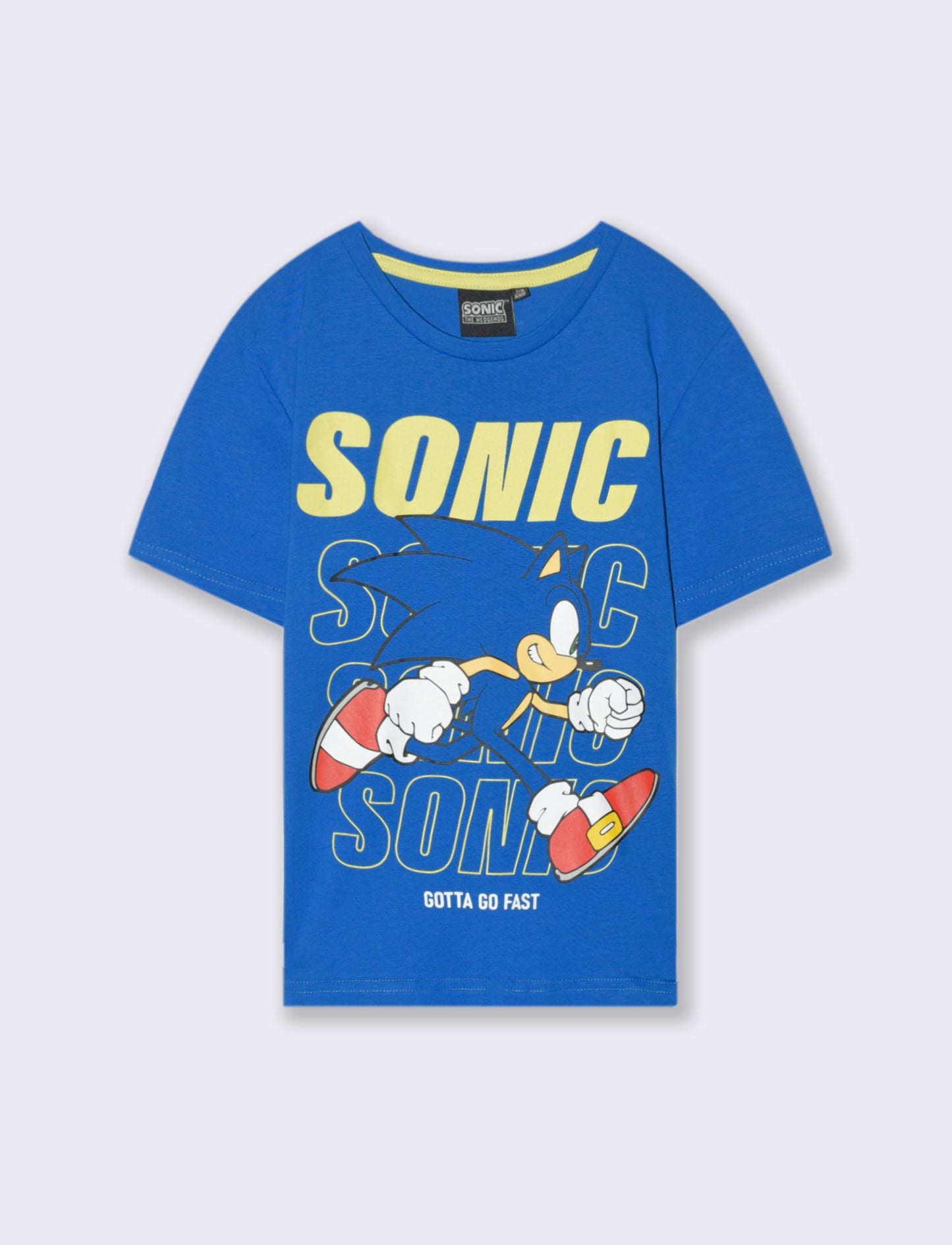 T-shirt con stampa Sonic da bambino - Blu cobalto