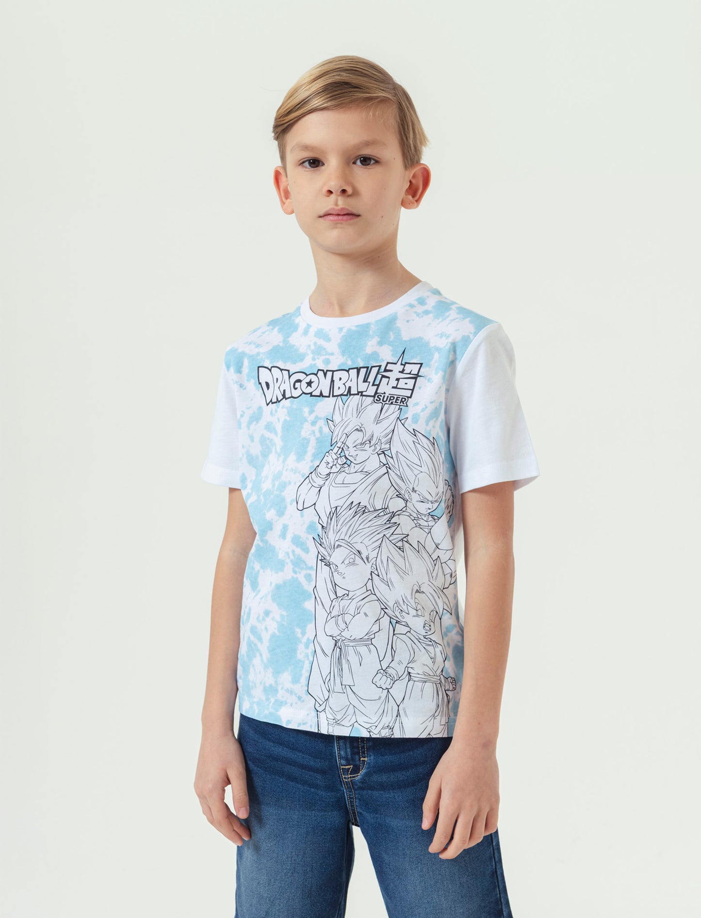 Maglietta con stampe personaggi da bambino - Bianco