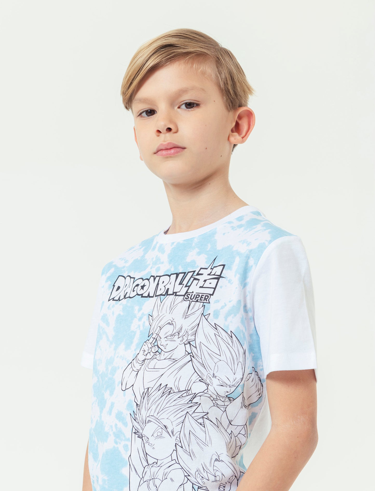 Maglietta con stampe personaggi da bambino - Bianco