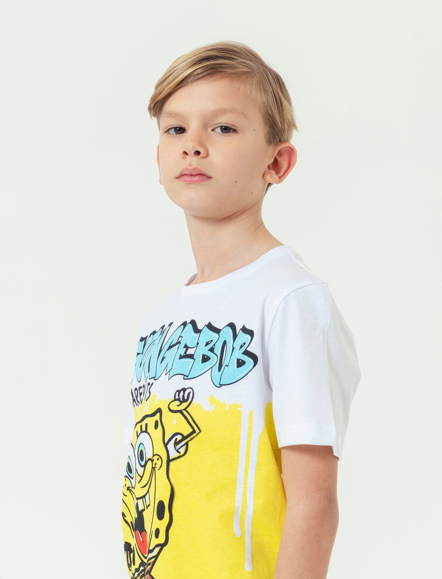 Maglietta Spongebob da bambino - Bianco
