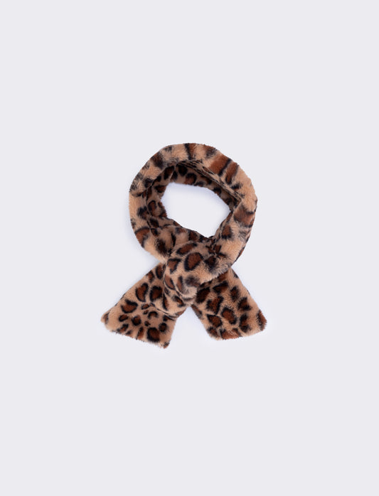 Collo in finta pelliccia - Leopardato