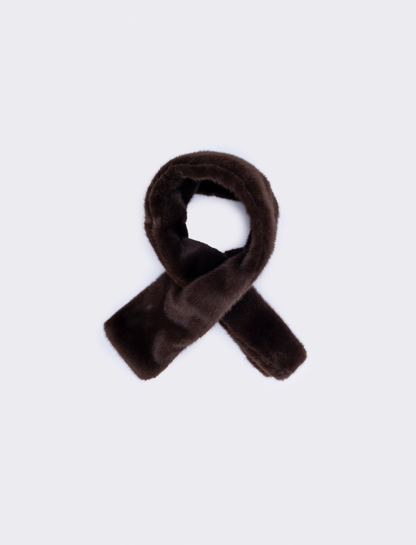 Faux Fur Collar - Brown
