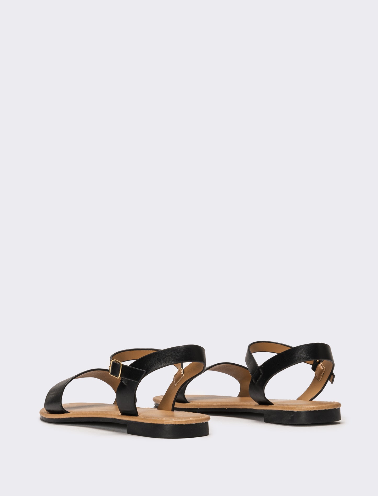 Sandalo a fascia da donna - Nero