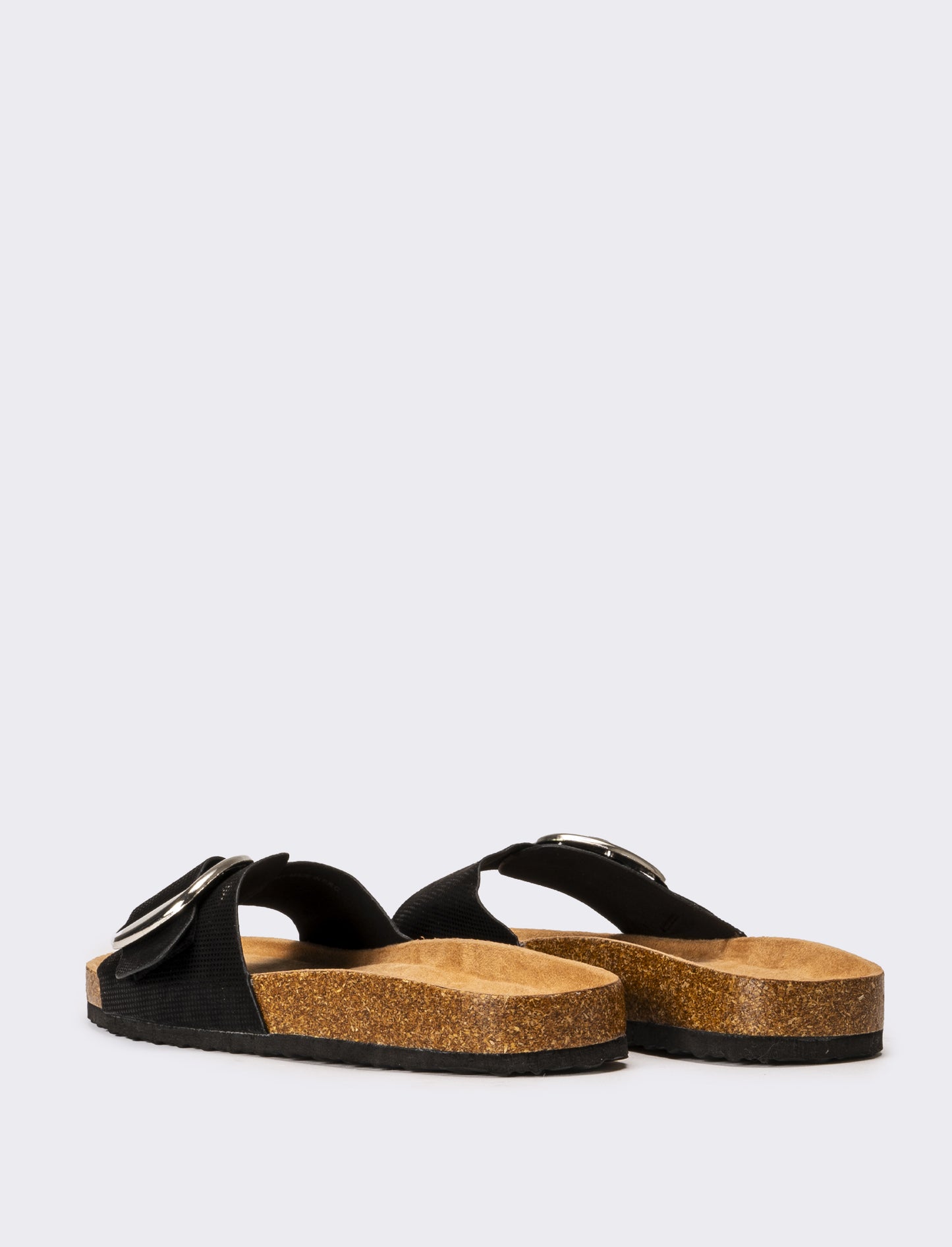 Sandalo flat da donna - Nero