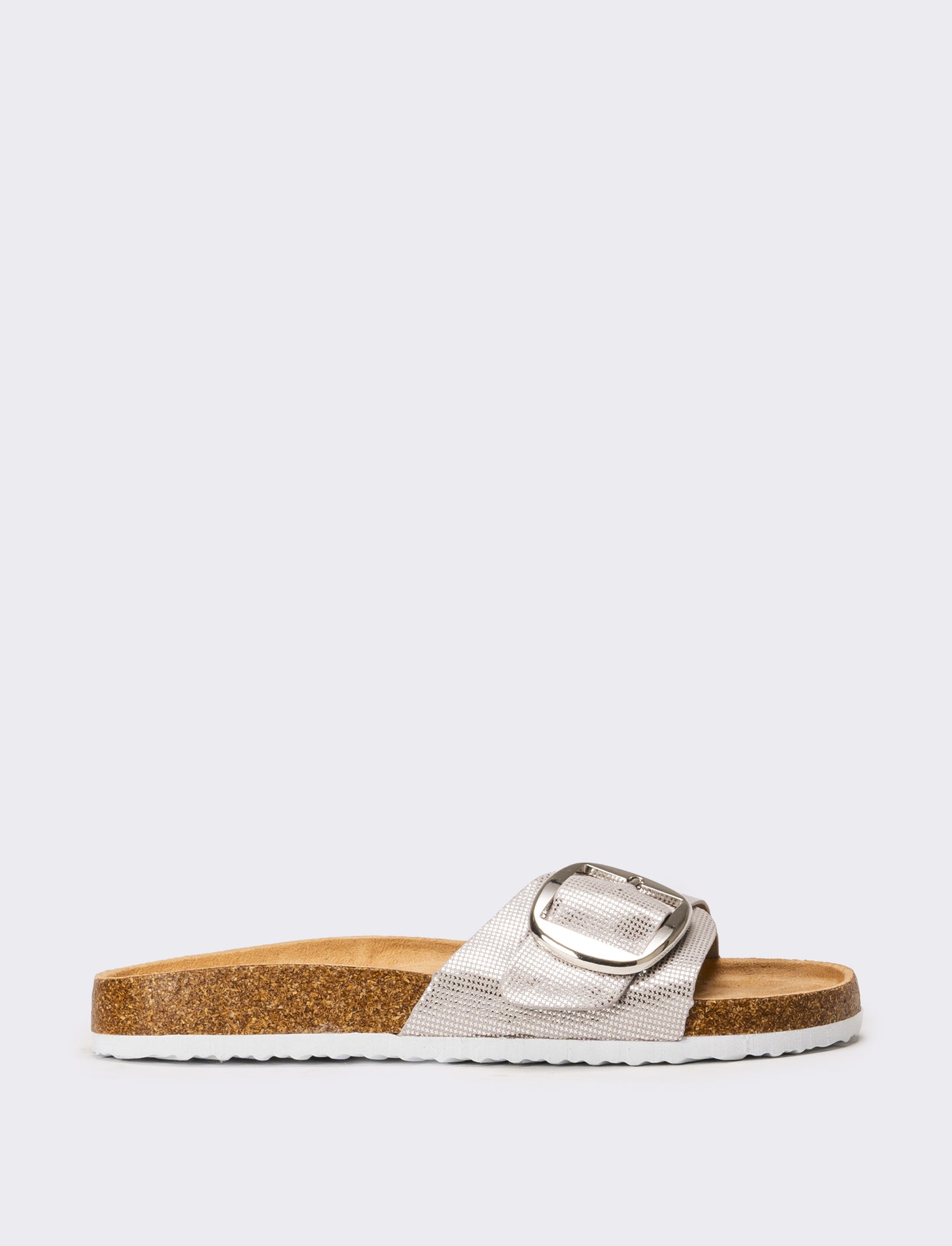 Sandalo flat da donna - Argento