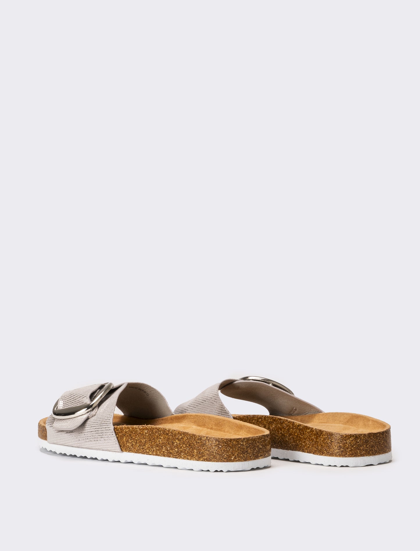 Sandalo flat da donna - Argento