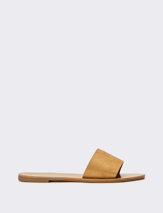 Mule a fascia da donna - Cammello