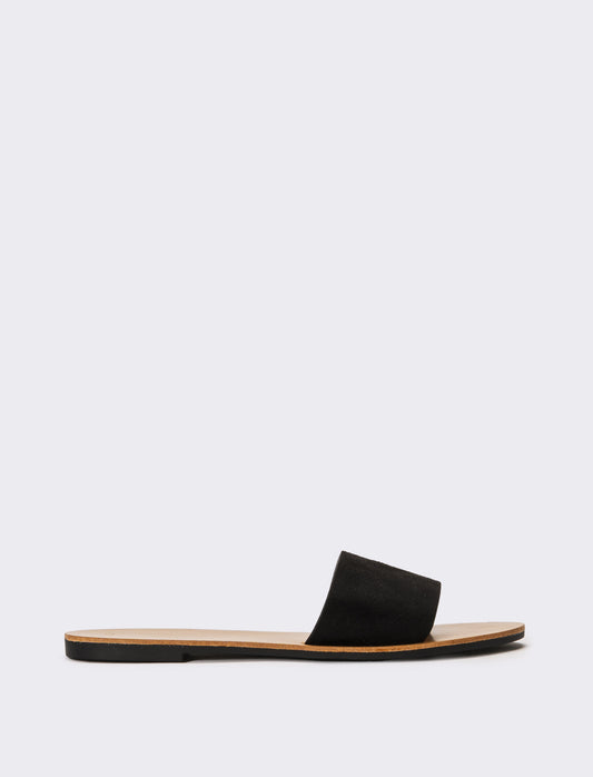 Mule a fascia da donna - Nero