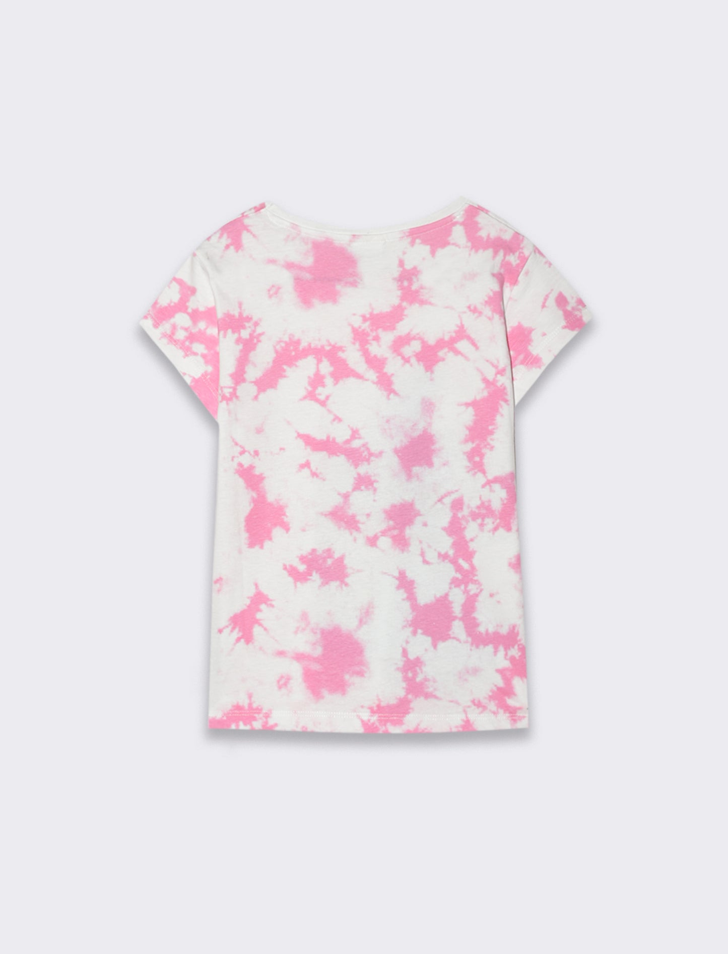 T-shirt stampata tye-dye con stampa Stitch da bambina - Fantasia