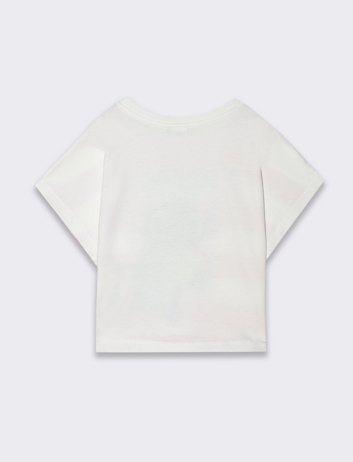 T-shirt rigata con stampa Stitch da bambina - Righe