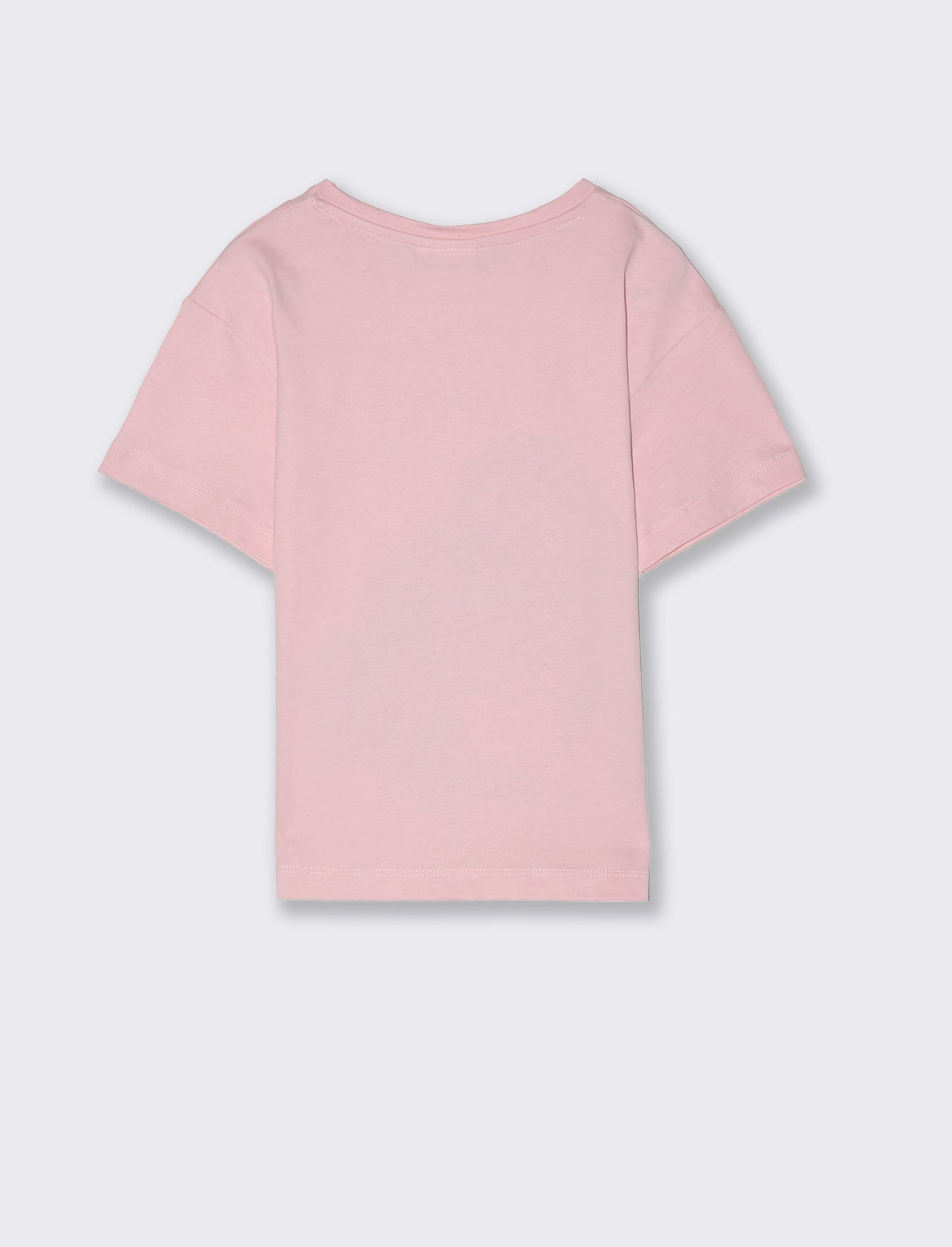T-shirt colorata con stampa Oceania da bambina - Rosa