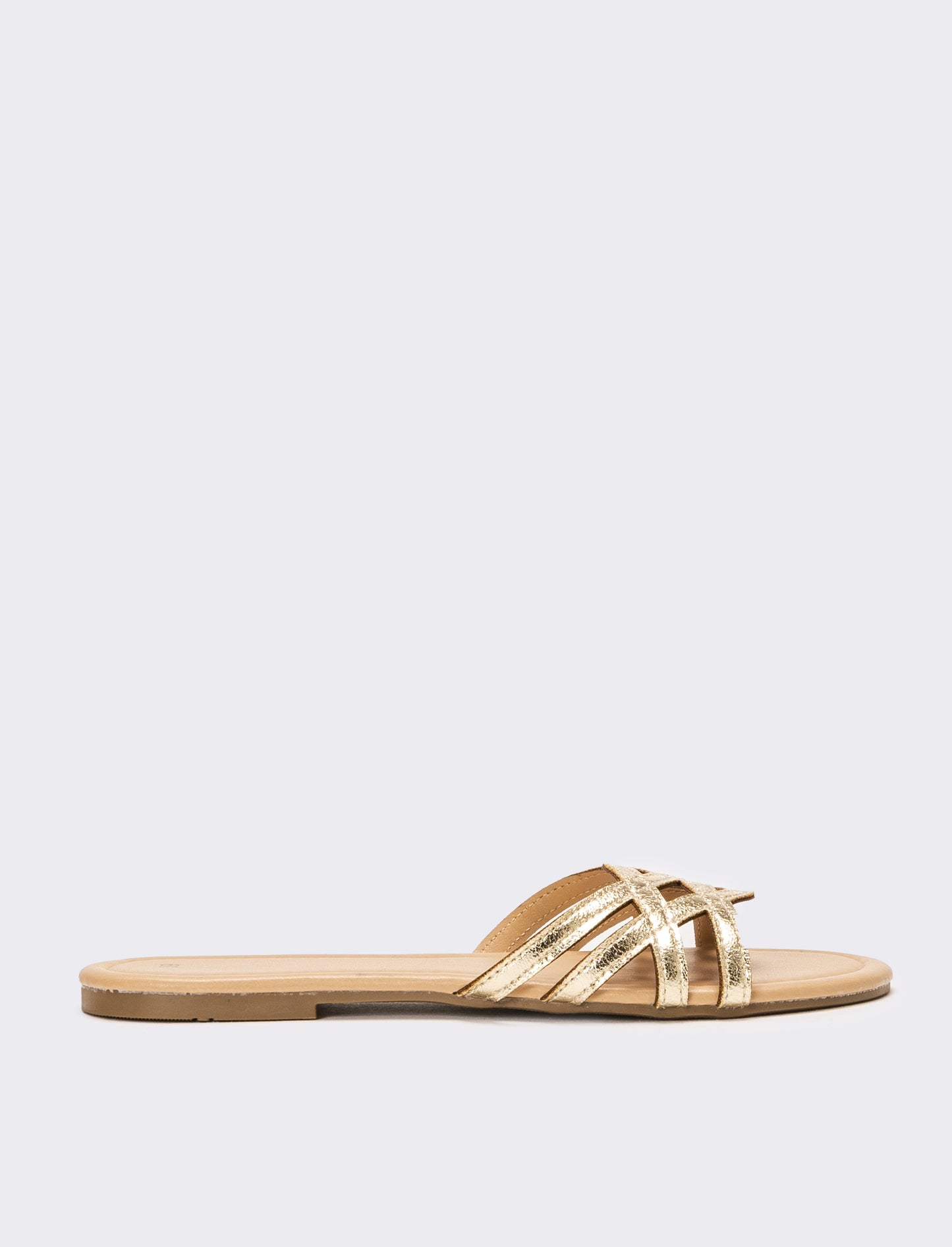 Mule da donna incrociata - Oro