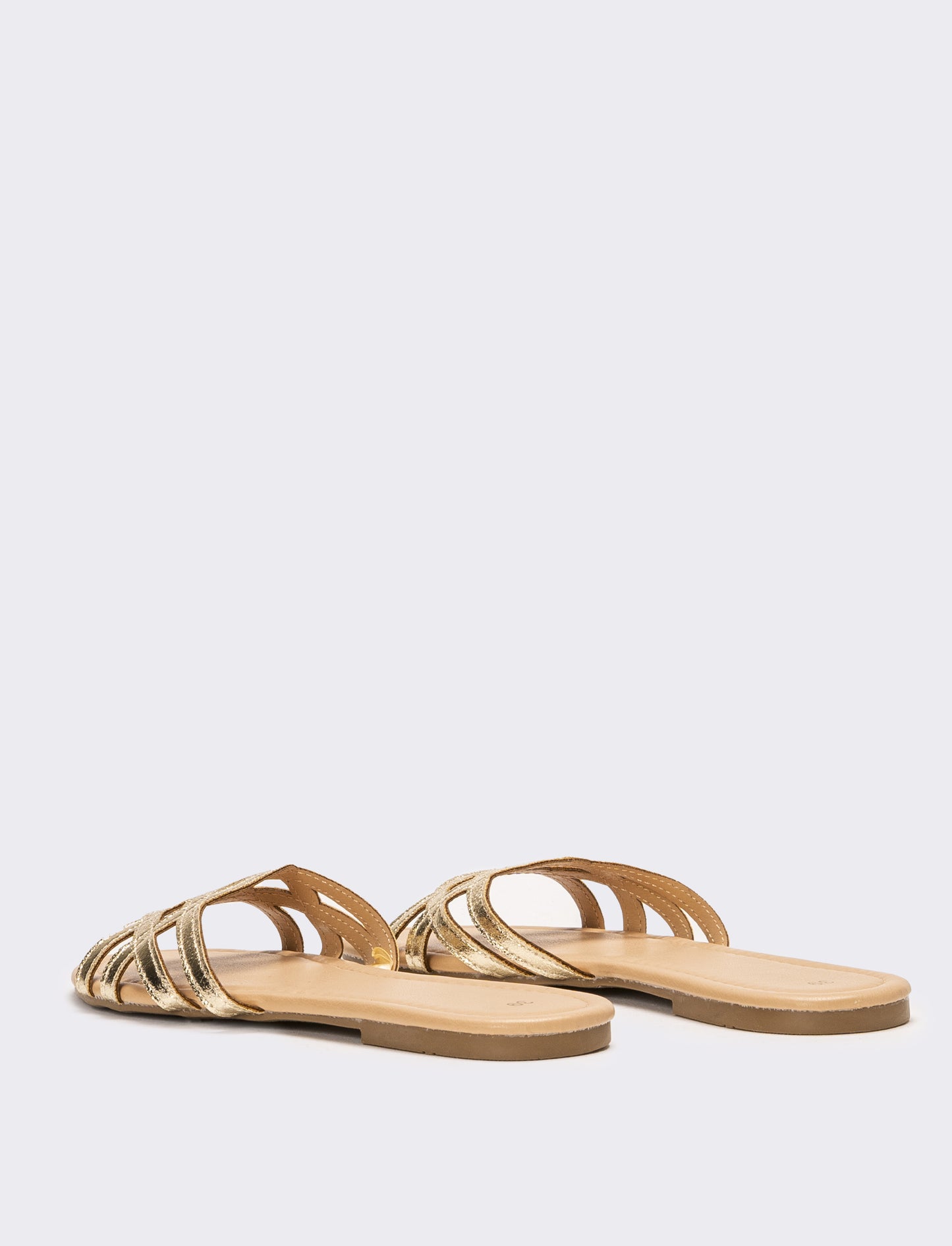 Mule da donna incrociata - Oro