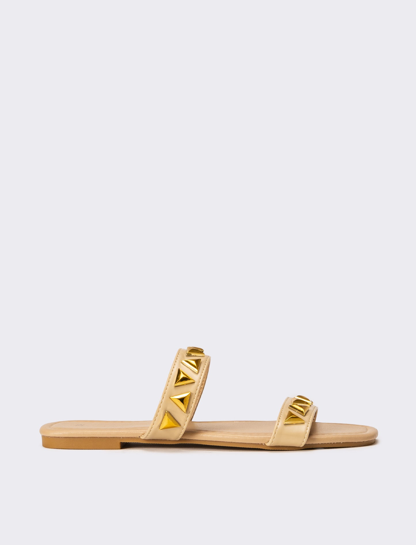 Mule da donna con borchie - Beige