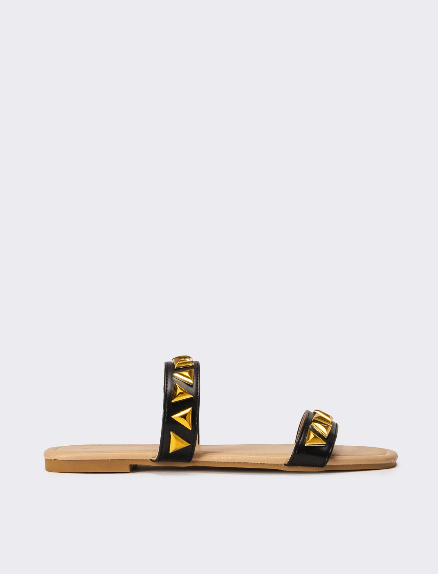 Mule da donna con borchie - Nero