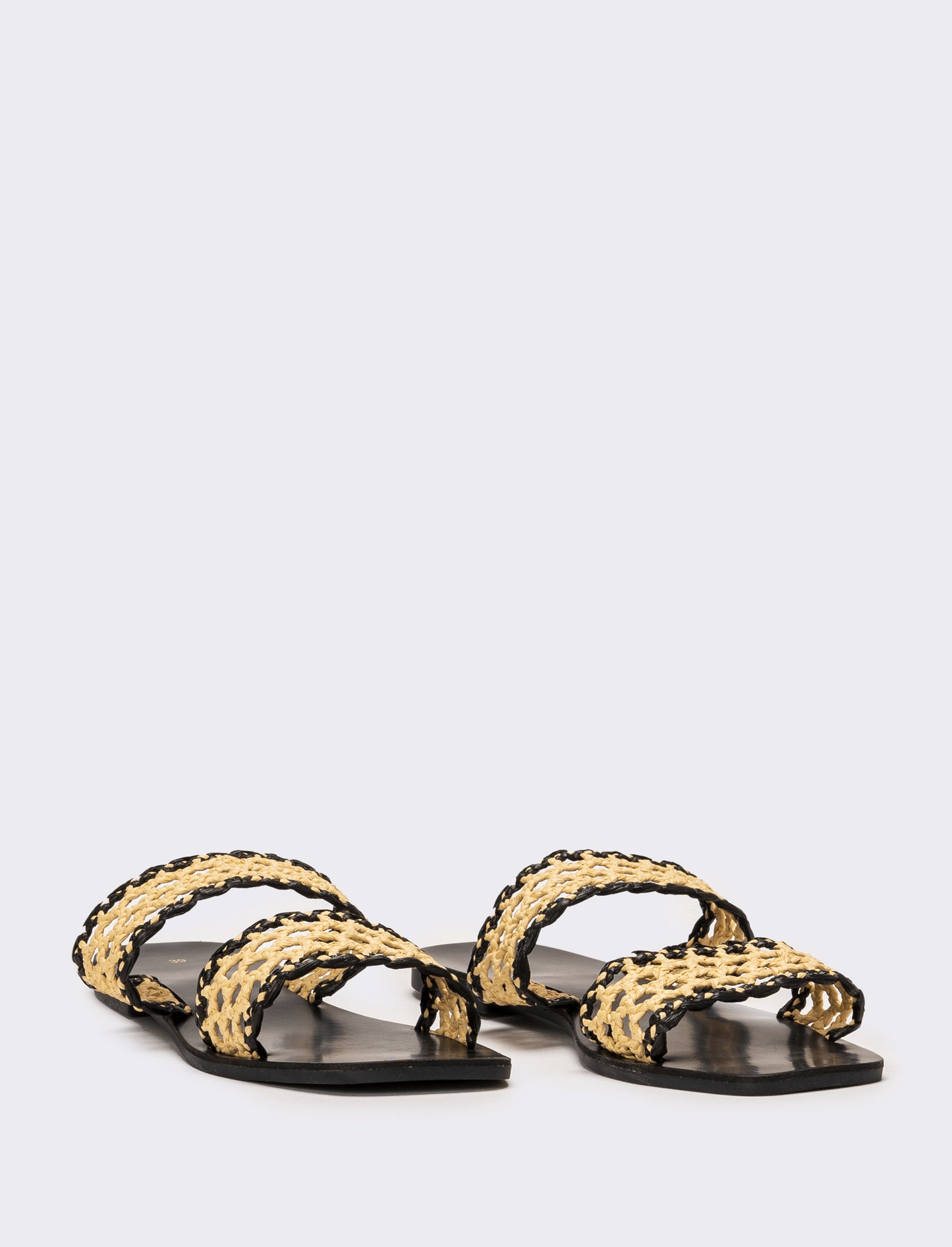 Mule da donna traforata - Nero
