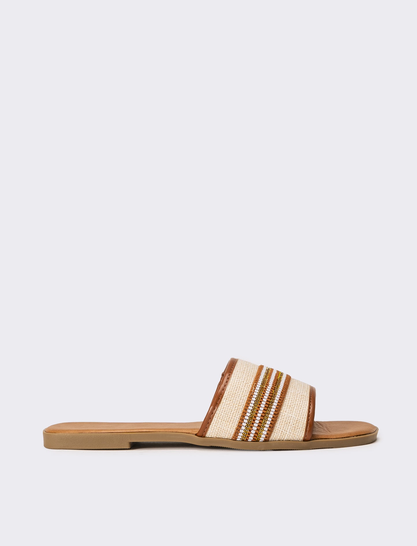 Mule da donna a fascia - Cuoio