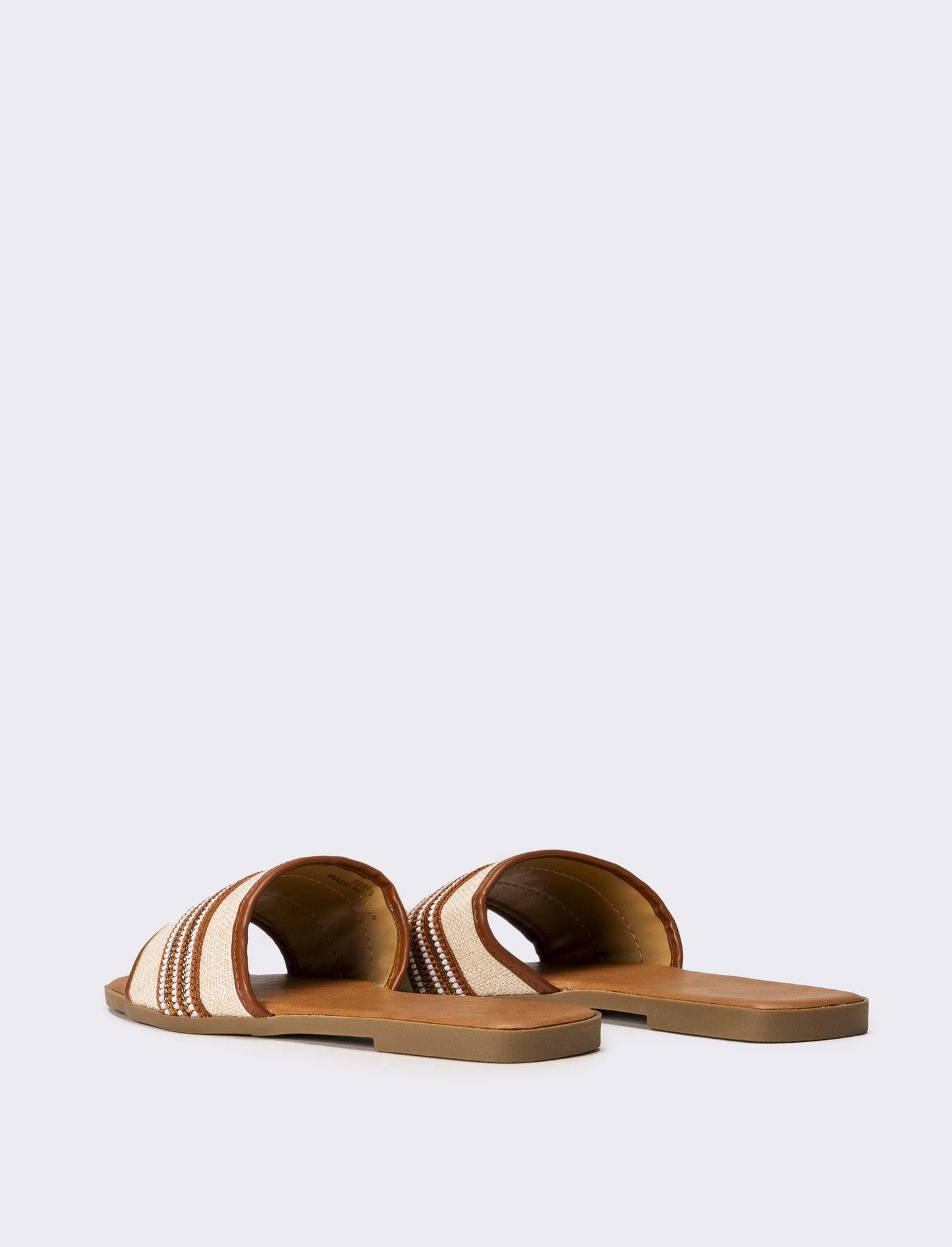 Mule da donna a fascia - Cuoio