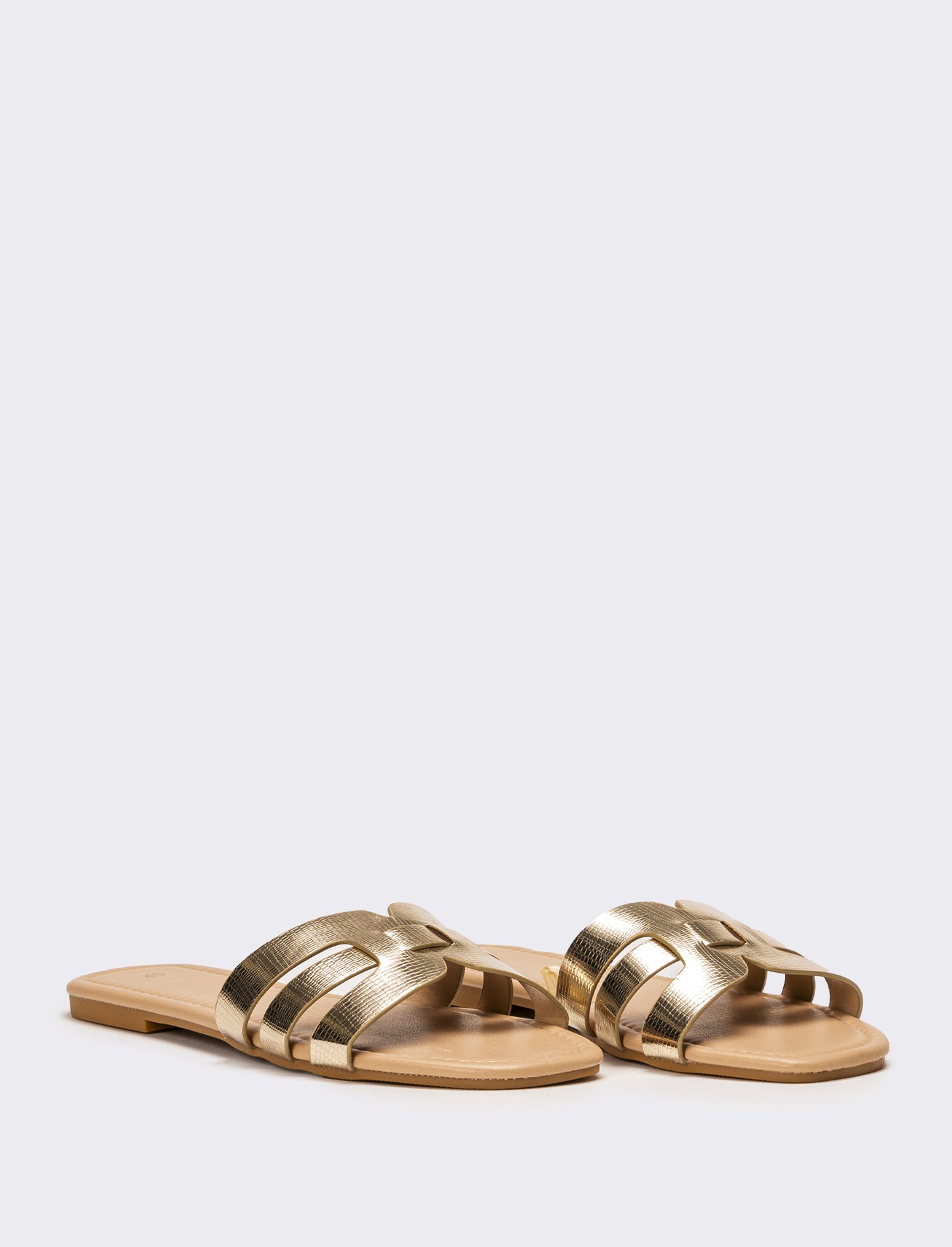 Mule da donna incrociata - Oro