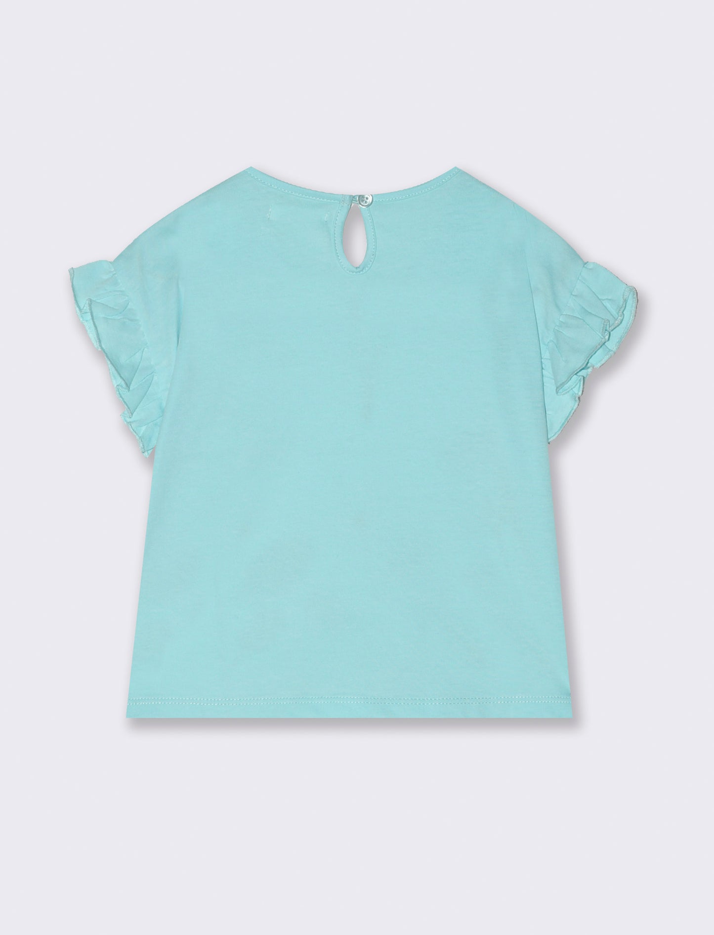 Maglietta con nodo da neonata - Verde acqua