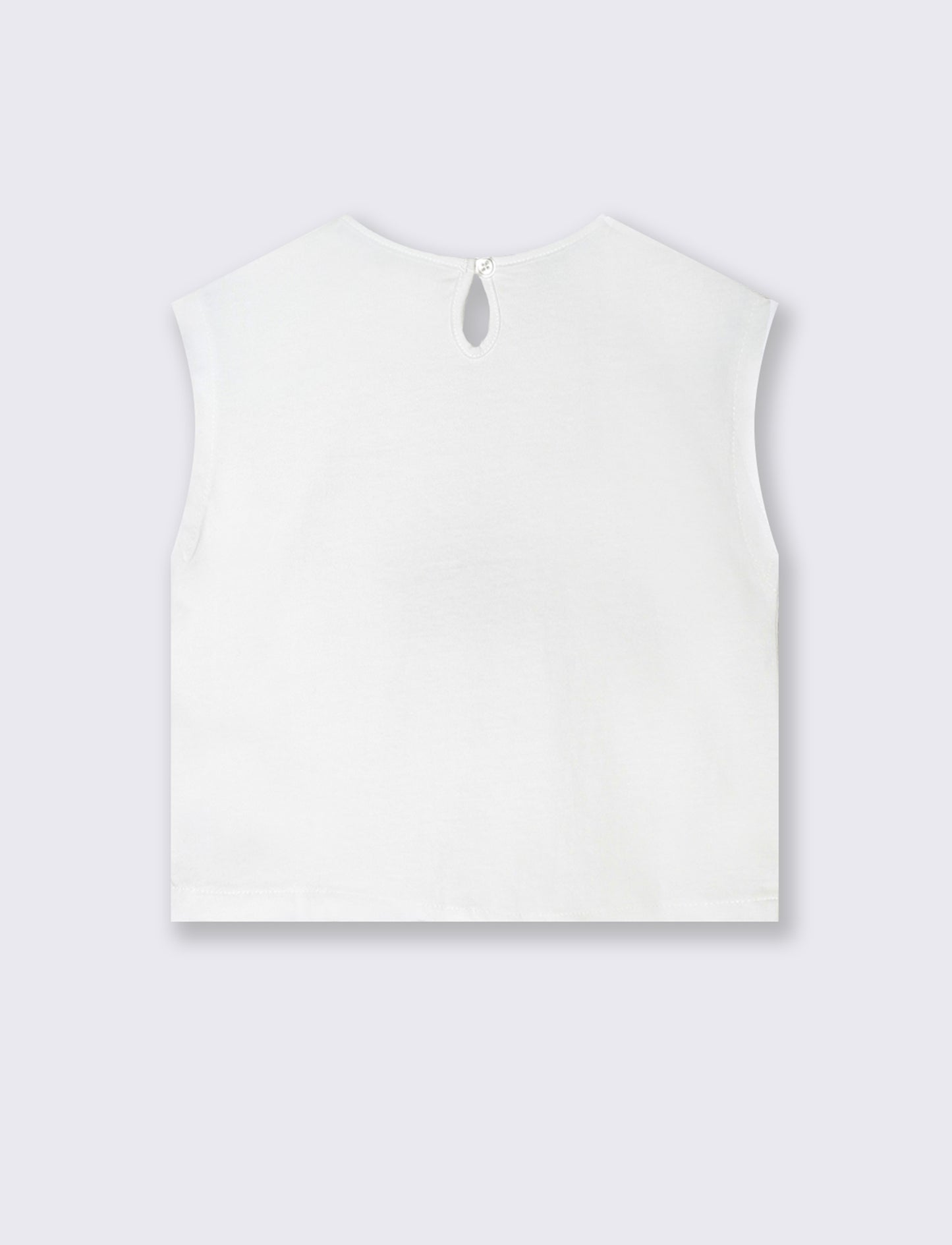 Maglietta con nodo neonata - Bianco
