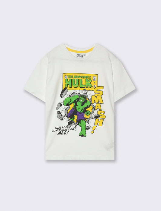 T-shirt in cotone Marvel da bambino - Bianco