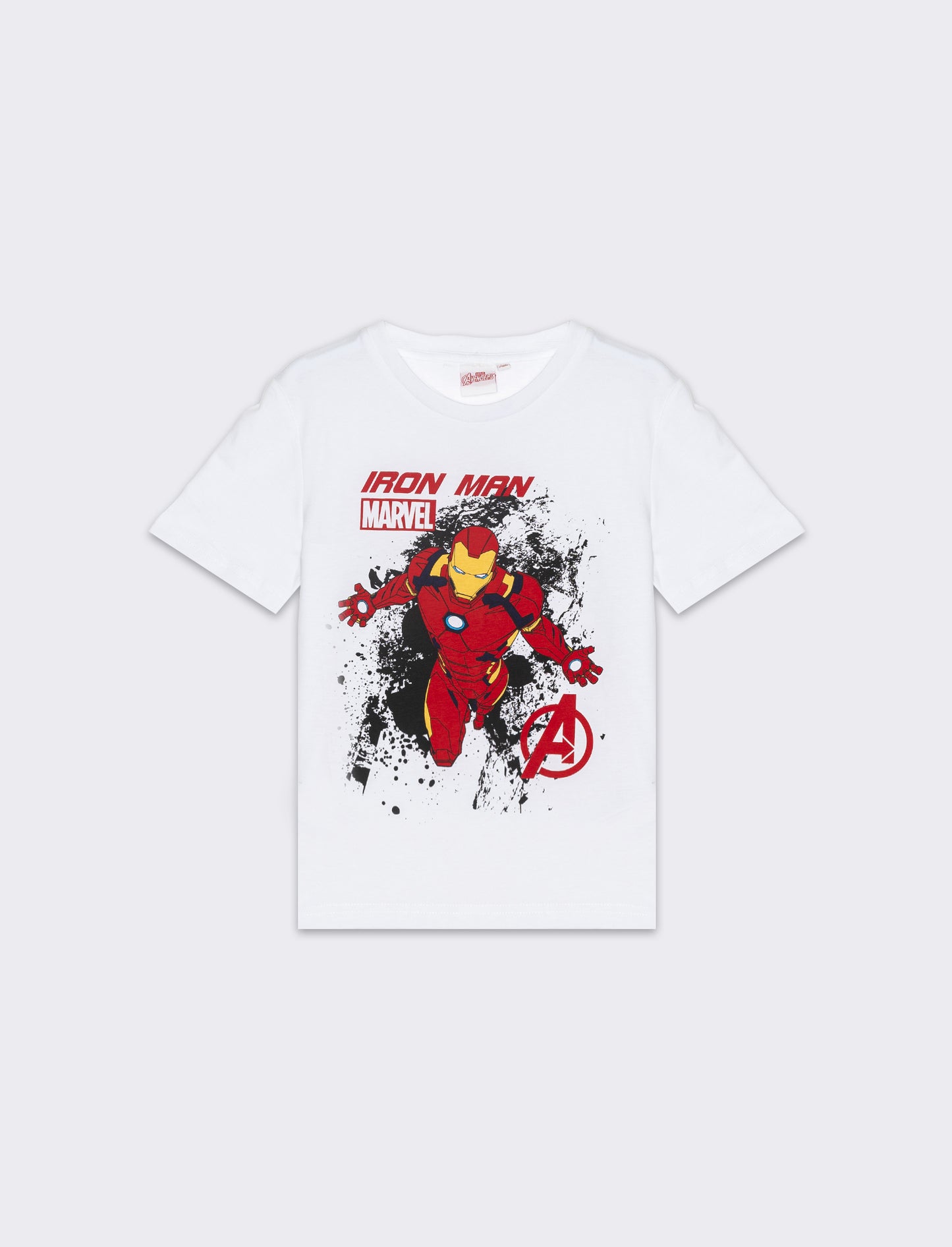 T-shirt con stamapa Marvel da bambino - Bianco