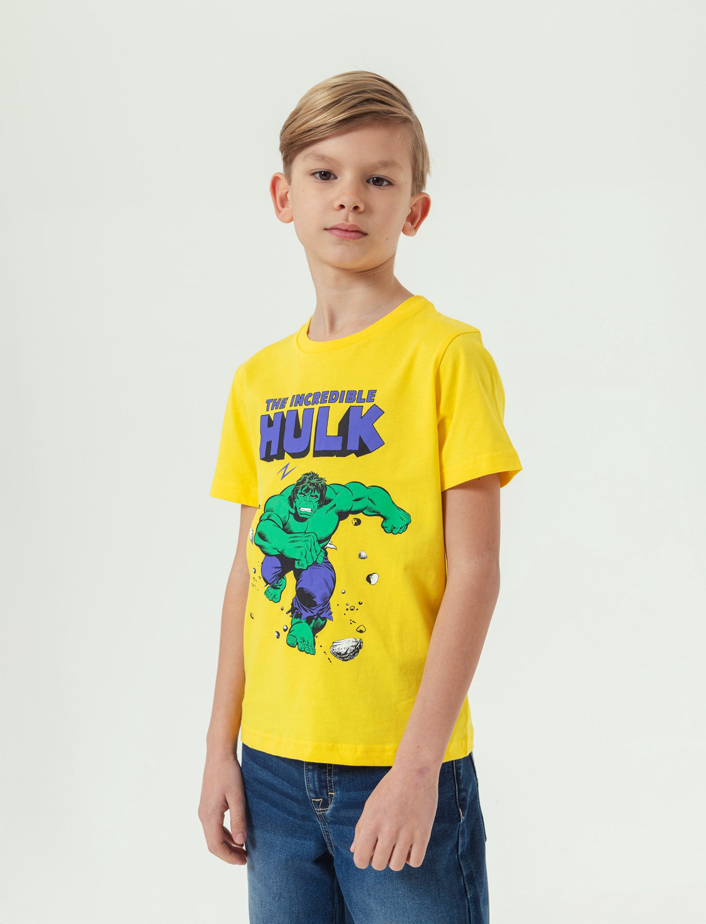 Maglietta con stampa Marvel da bambino - Giallo