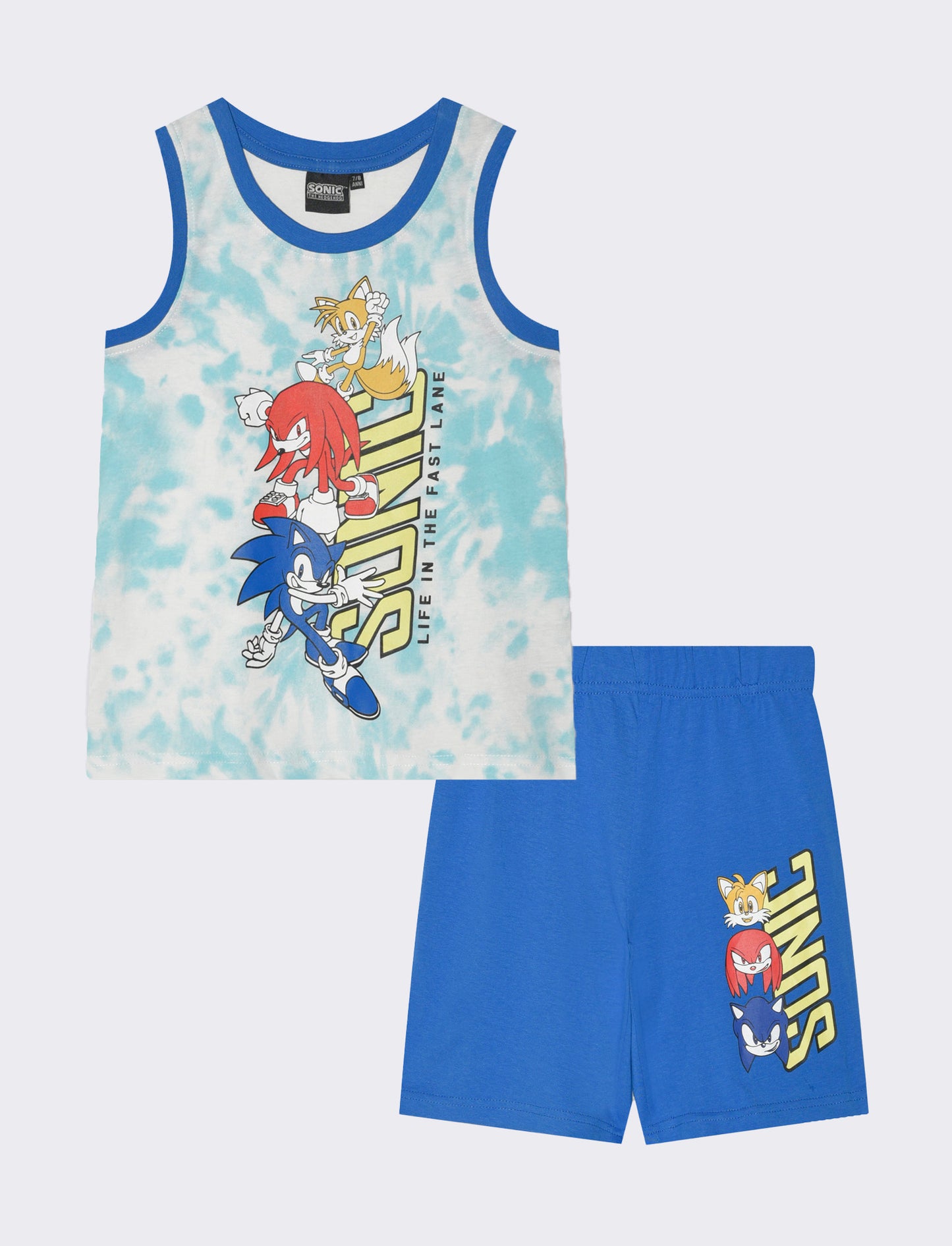 Completo con personaggi da bambino - Blu cobalto