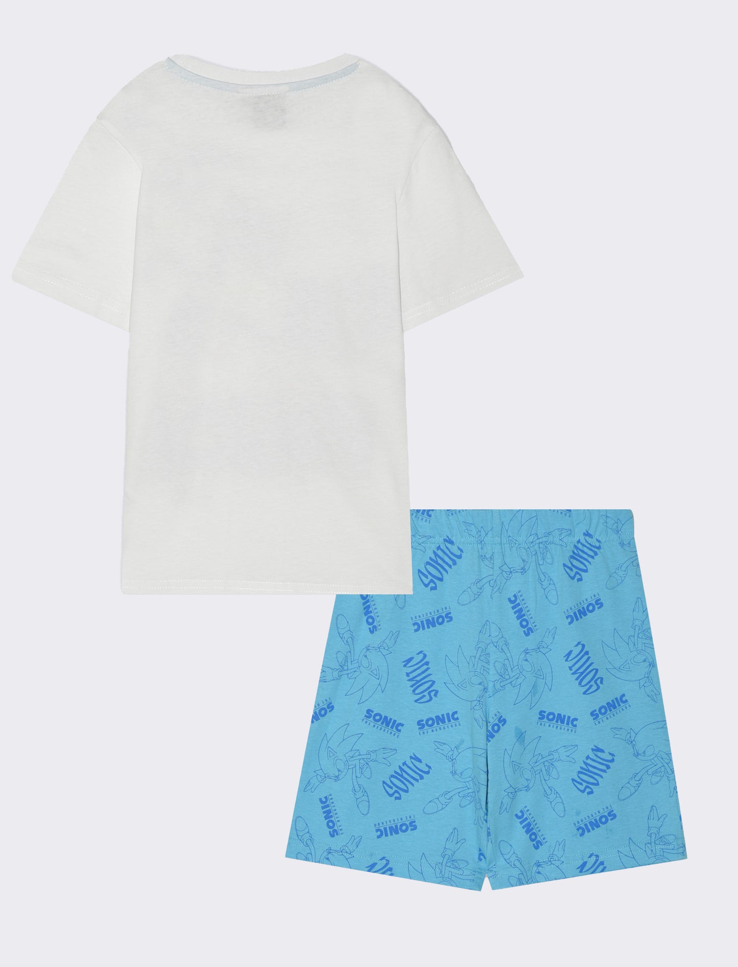 Completo con stampa Sonic da bambino - Azzurro