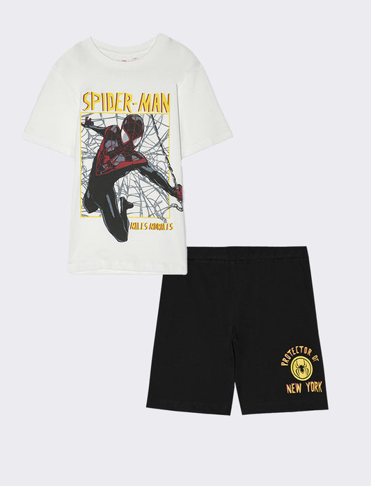 Completo Spider-man da bambino - Bianco