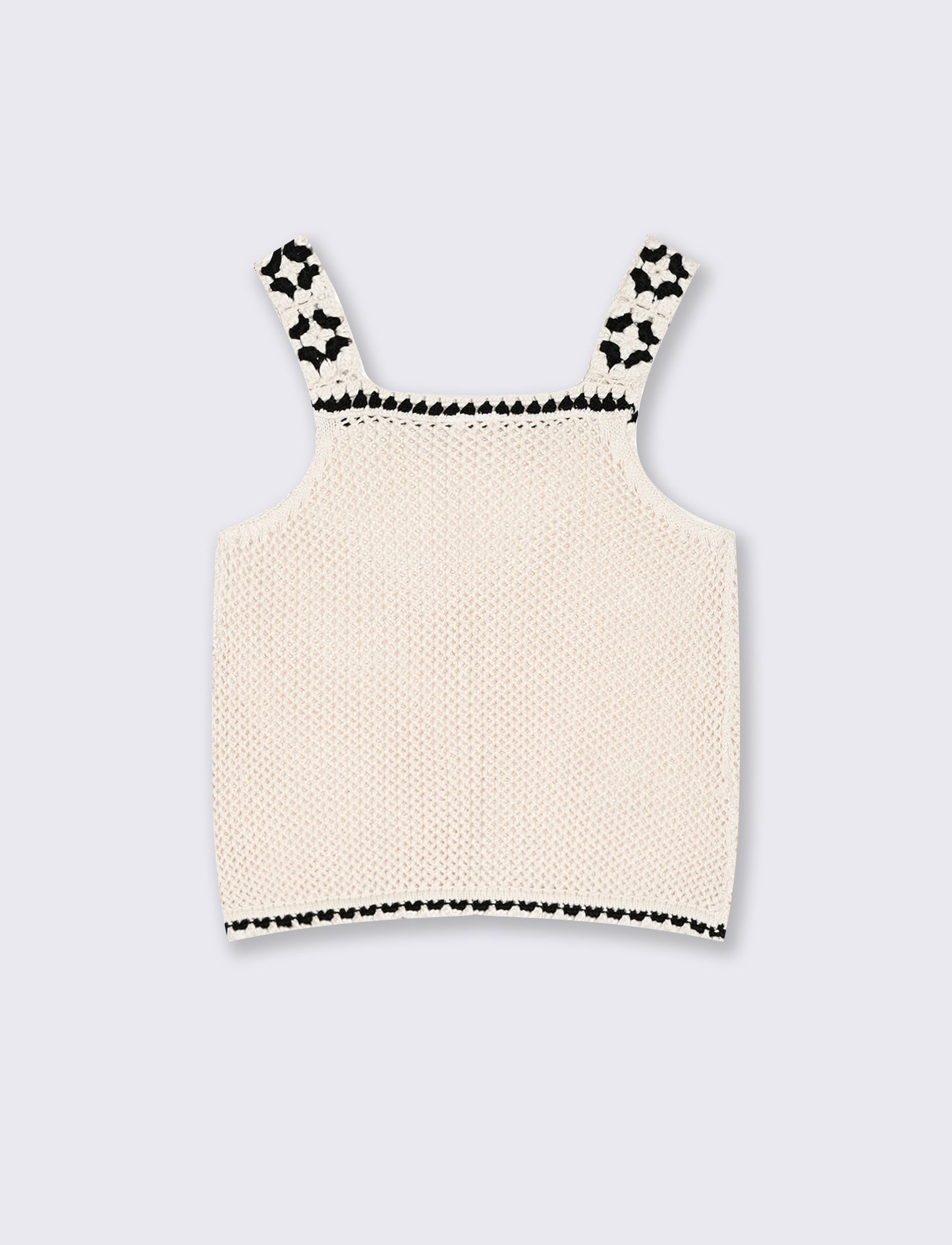 Top in maglia intrecciata da bambina - Beige