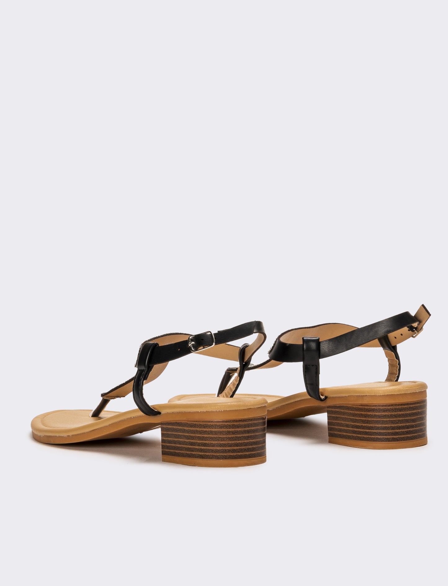 Sandalo capri con strass - Nero