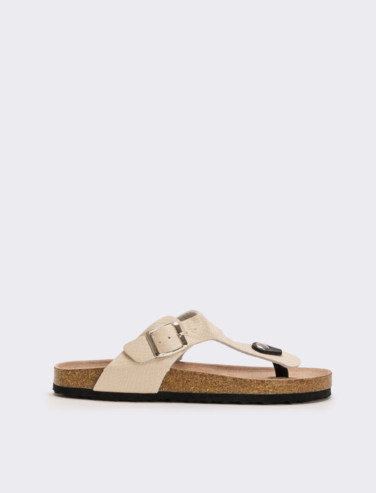 Sandalo infradito - Beige