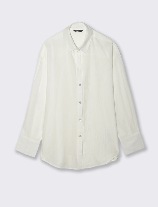 CAMCIA OVER - Bianco latte
