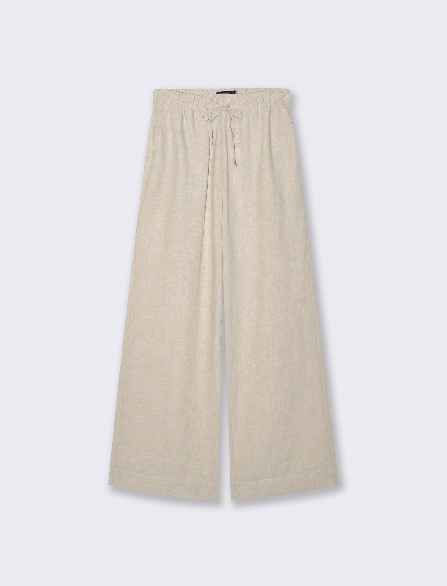 PANTALONE CON COULISSE - Beige corda