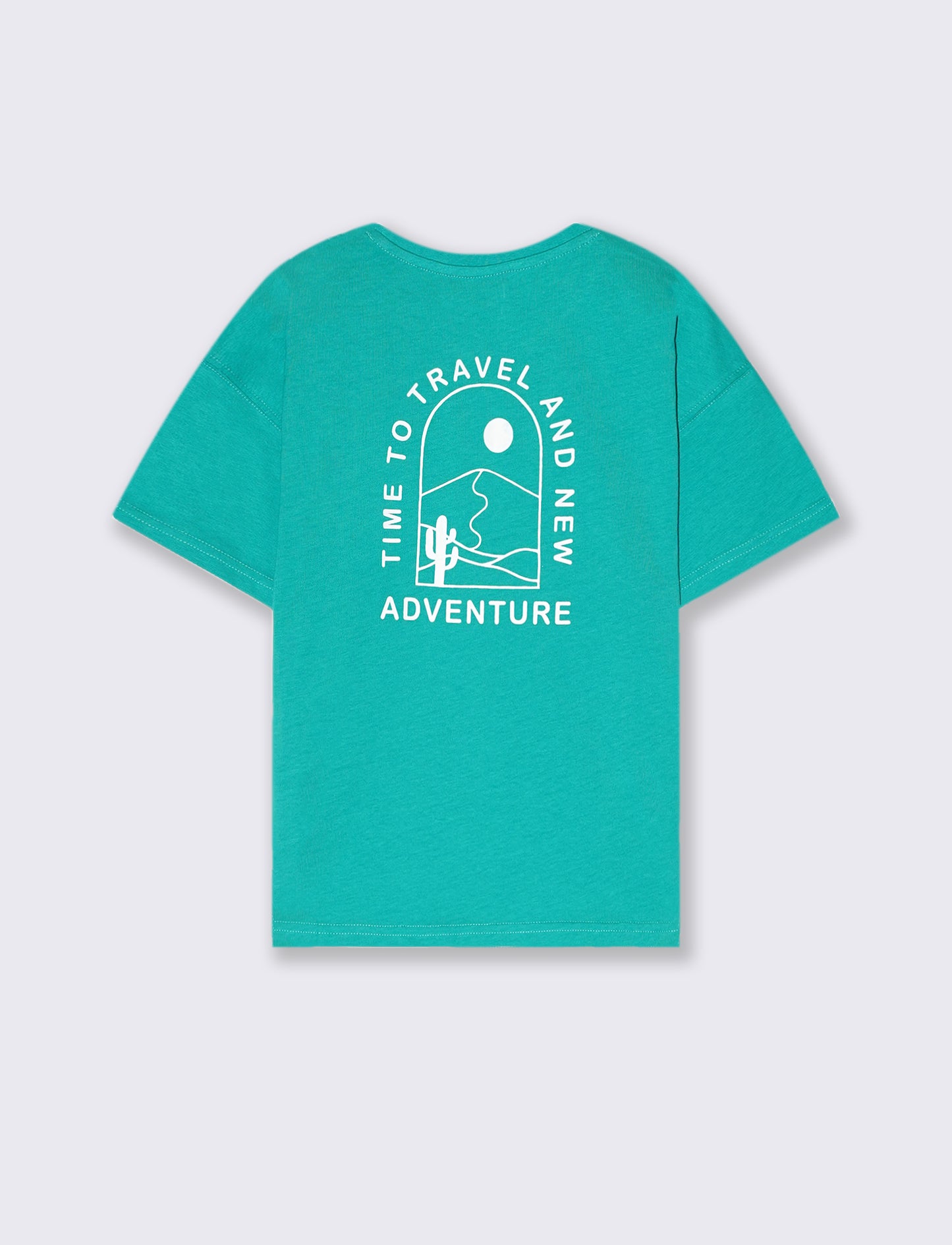T-shirt over size da bambino - Verde