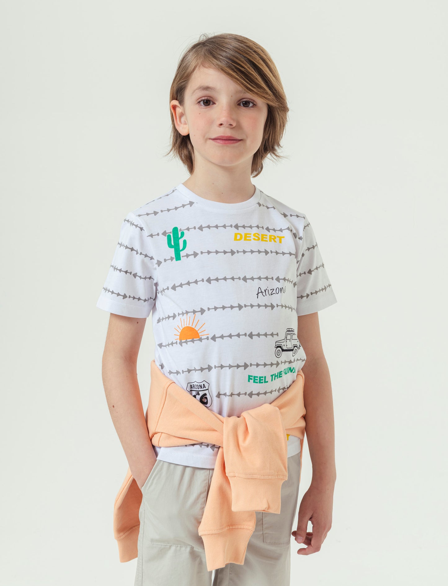 T-shirt stampata da bambino - Bianco