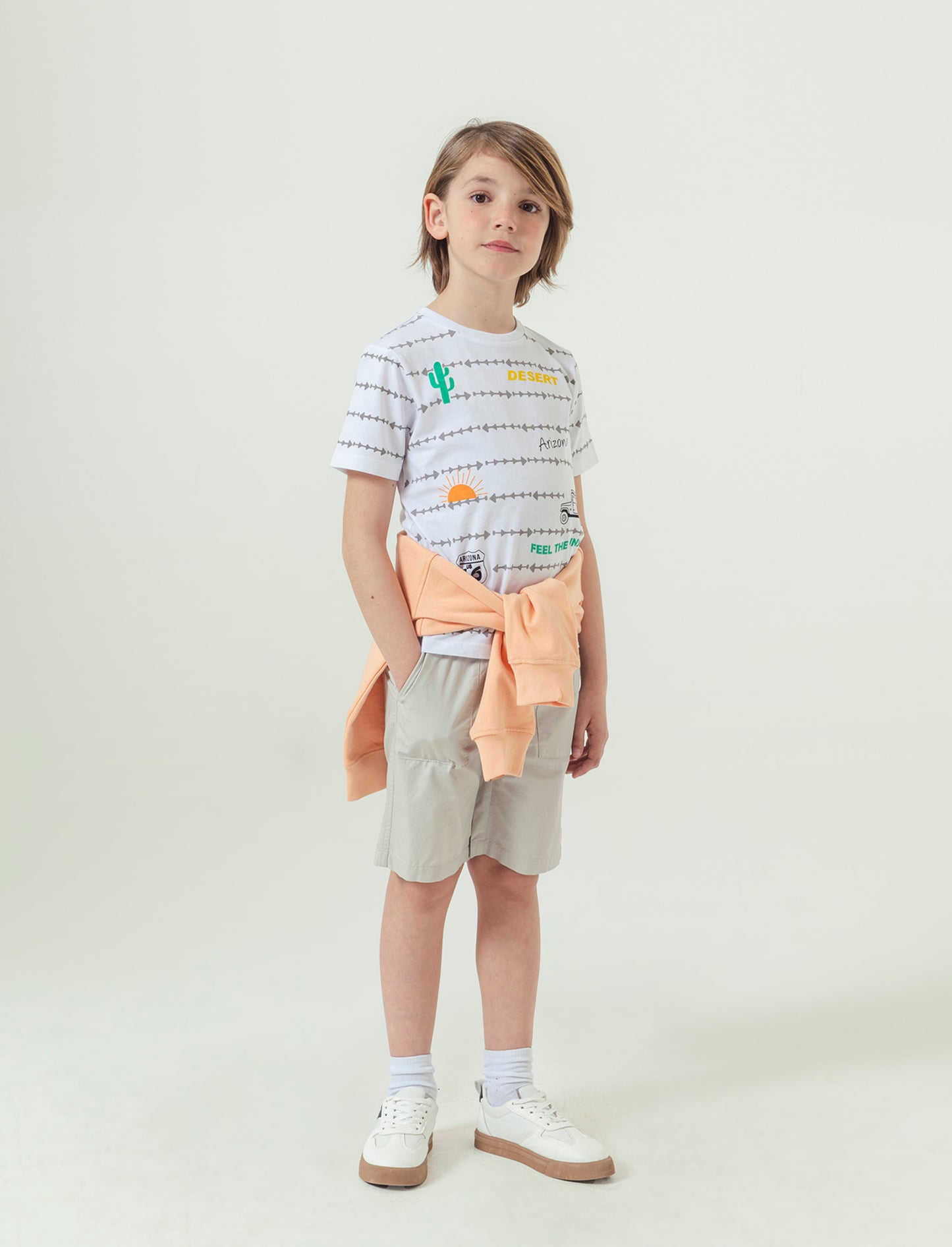 T-shirt stampata da bambino - Bianco