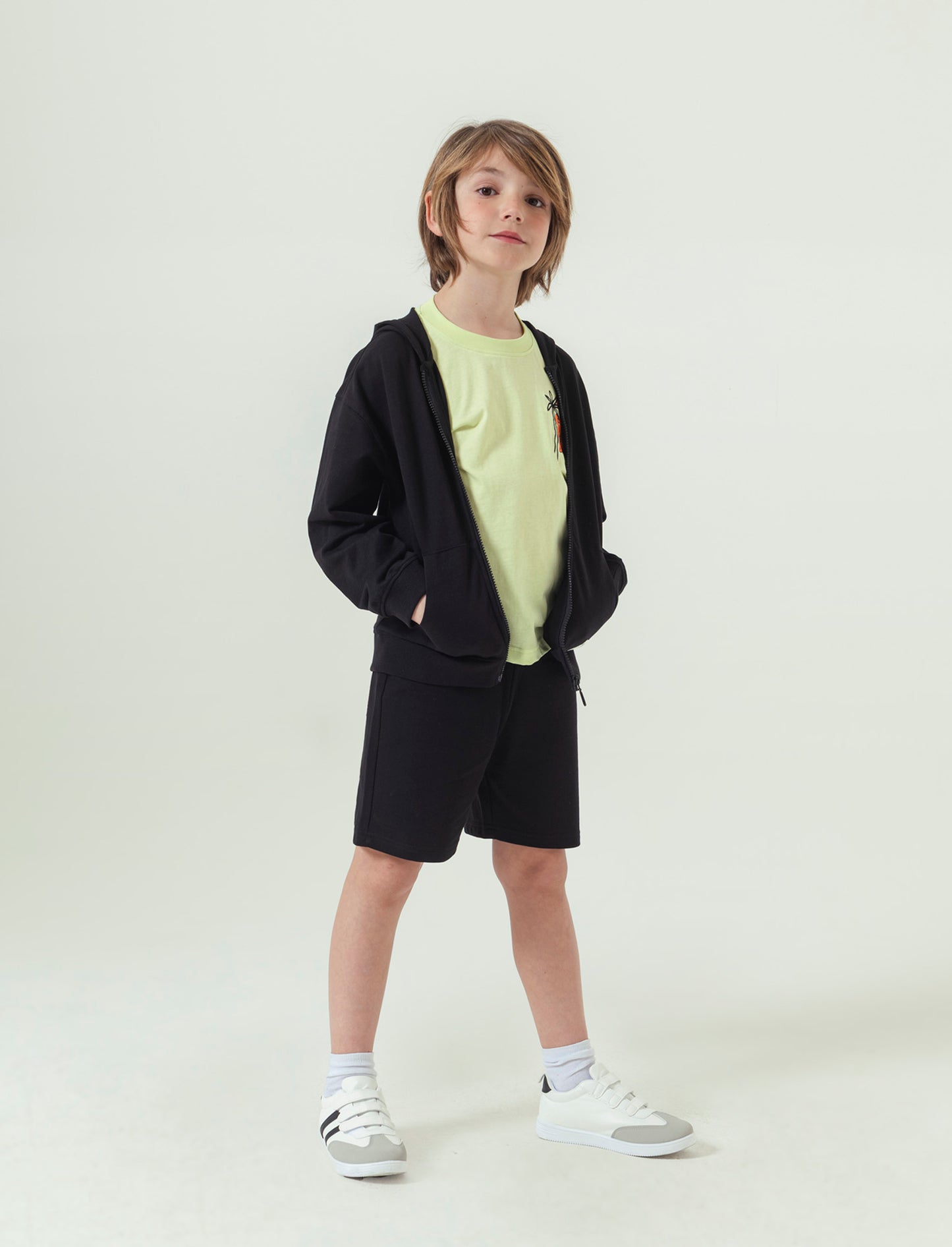 T-shirt patch gommati da bambino - Giallo