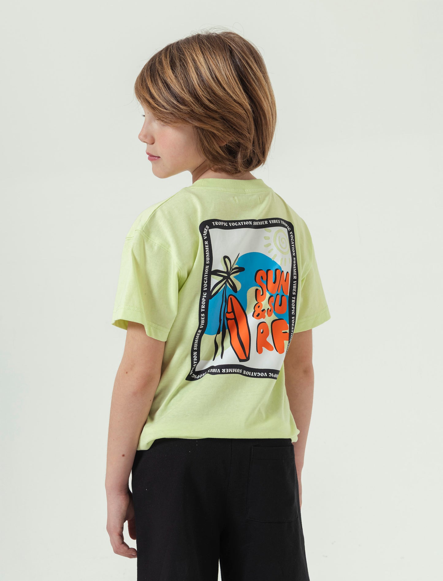 T-shirt patch gommati da bambino - Giallo