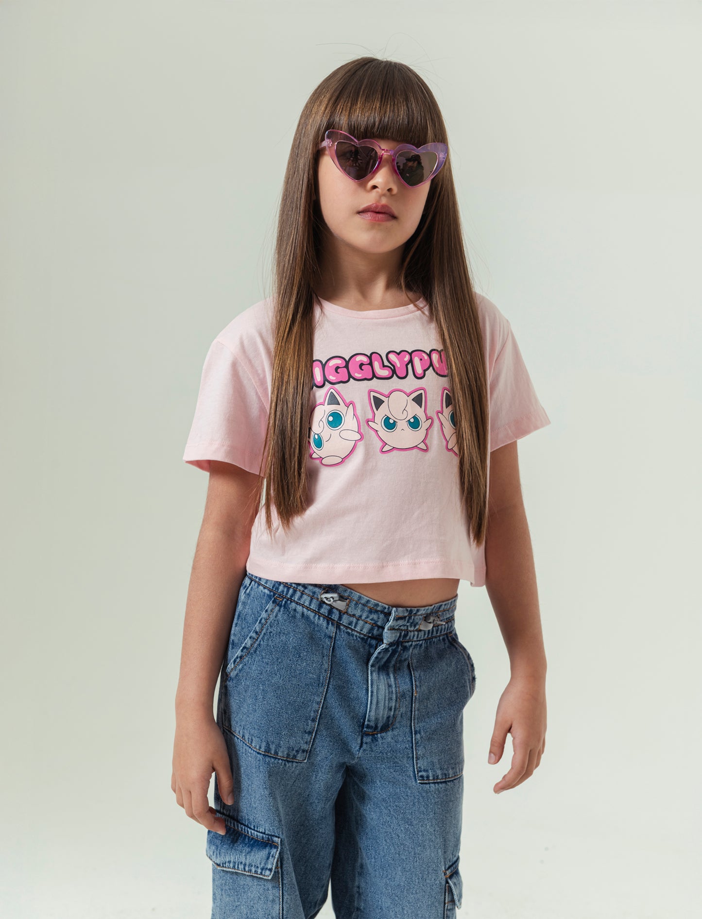 T-shirt tema Pokemon da bambina - Rosa
